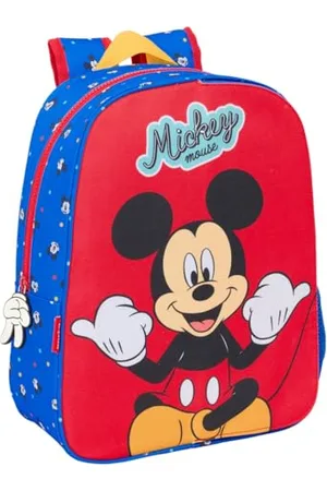 Safta Mickey Mouse Good Day - Sac à dos pour enfant, adaptable au chariot, nettoyage facile, idéal pour les enfants de différents âges, confortable et polyvalent, qualité et résistance, 26 x 11 x 34