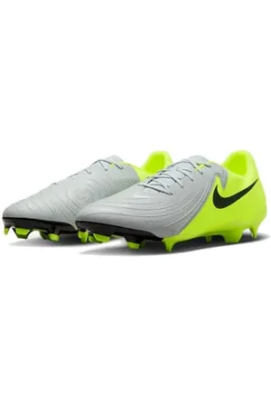Nike Homme Phantom Gx II Academy FG/MG Chaussure de Football, Metallic Silver/Black/Volt, 47.5 EU