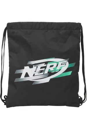 Safta NERF GAME - Grand sac à dos plat, idéal pour les enfants de différents âges, confortable et polyvalent, qualité et résistance, 35 x 1 x 40 cm, , M, Décontracté