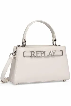 Replay Petit Sac à Main Femme, Blanc (Dirty White 002), Taille Unique