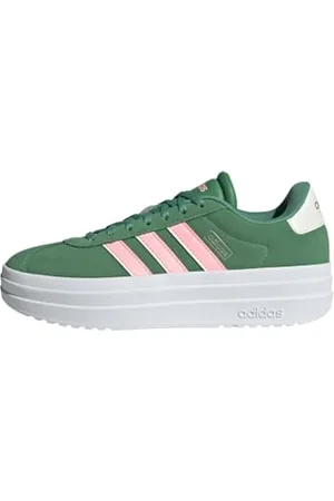 adidas Femme VL Court Bold Shoes Chaussures, Preloved Green/Pink Spark/Ivory, 38 EU