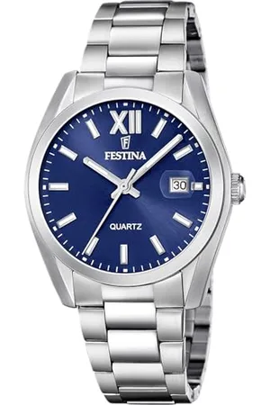 Festina Montre pour Homme F20707/7 Classics Boîtier en Acier Inoxydable Gris Bracelet en Acier Inoxydable Gris