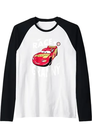 Cars McQueen Race To Granny Fête des Mères Manche Raglan
