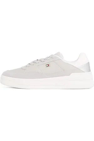 Tommy Hilfiger Chaussures de Basket Femme Metallic Chaussures, Beige , 37