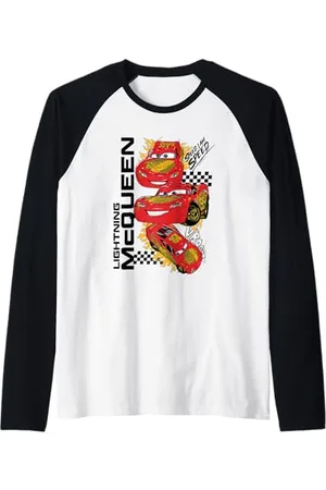 Cars McQueen Speed I Am Speed Manche Raglan