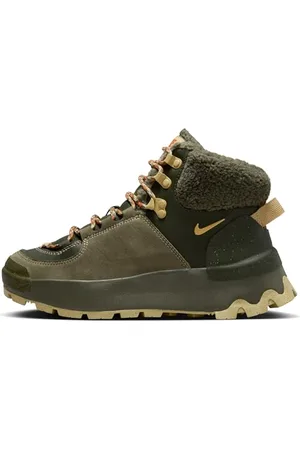 Nike Femme City Classic Boot PRM WP Sneaker, Cargo Khaki/Sesame-Medium Olive, 42.5 EU
