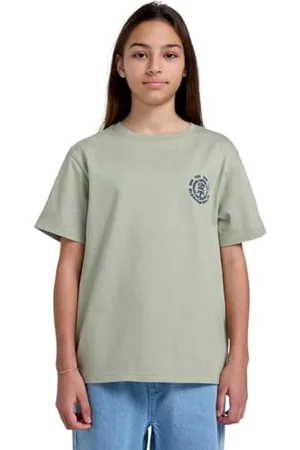 Element Timber Sliding - T-Shirt à Manches Courtes - Garçon Enfant 8-16 - Vert.