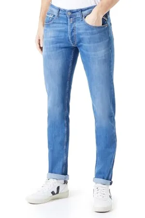 Replay Herren Jeans Grover Straight-Fit, Bleu moyen 009-1 (Blau), 29W / 30L