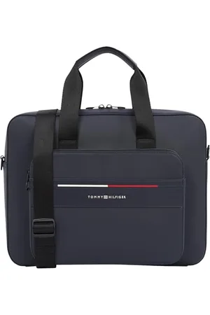 Tommy Hilfiger Sac pour Ordinateur Portable Homme Foundation Poche Extérieure, Bleu (Space Blue), Taille Unique