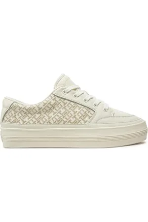 Tommy Hilfiger Femme Vulc Leather Sneaker Monogram FW0FW08331 Baskets, , 40 EU