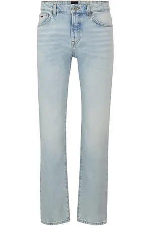 HUGO BOSS Hommes Re.Maine BC Jean Regular Fit en Denim Rigide Bleu