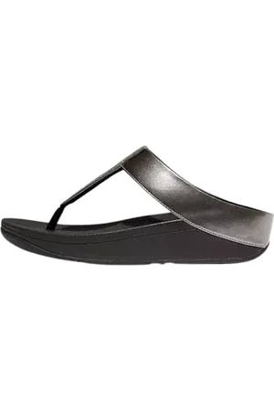 FitFlop Femme Fino Glitterdust Metallic Toe-Post Sandals, , 39 EU