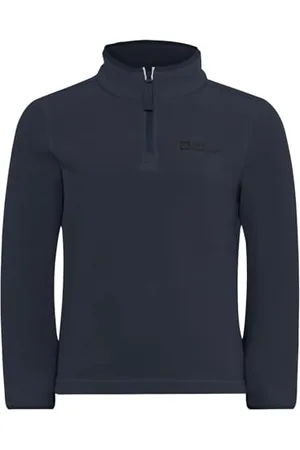 Jack Wolfskin Taunus Halfzip K Sweater, Bleu, 92 cm Garçon