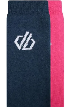 Dare 2B Lot de 2 paires de chaussettes thermiques unisexes pour adulte avec boucle éponge, parfaites pour la marche, la randonnée et l