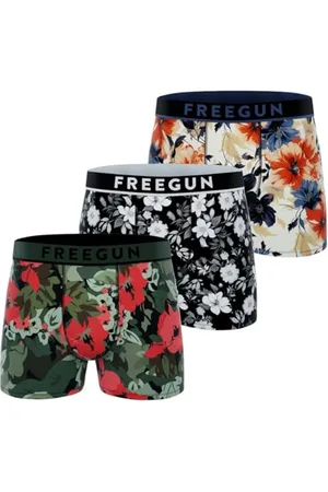Freegun Boxer Homme Signature, Caleçon Homme, Respirant et Ultra-Doux (Lot de 3) XL