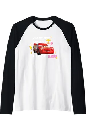 Cars Lightning McQueen In My Heart Valentine Manche Raglan