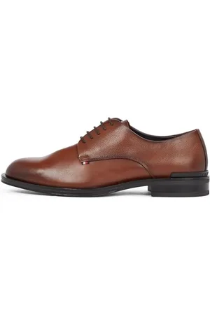 Tommy Hilfiger Chaussures Derby Homme Core en Cuir, Marron (Winter Cognac), 40