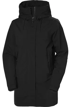 Helly Hansen W Victoria Mid Length Raincoat Black Womens S