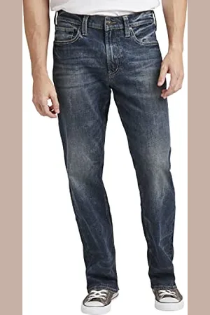 Silver Jeans Co. Gordie Jean Coupe Ample Jambe Droite, , 30 W/32 L Homme