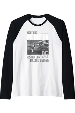 Cars Lightning McQueen Piston Cup Racing Series Manche Raglan