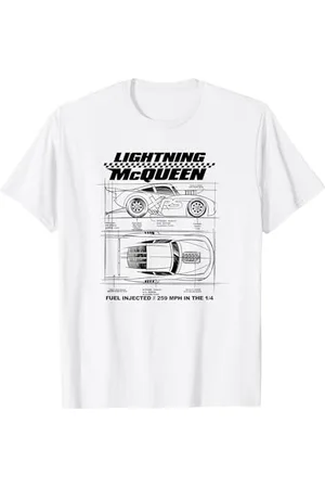 Cars McQueen Blueprint Sketch T-Shirt
