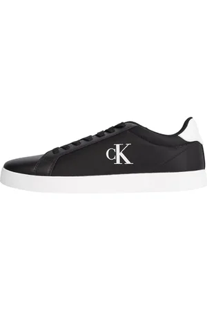 Calvin Klein Baskets Cupsole Homme avec Logo, Noir (Ck Black/Bright White), 43