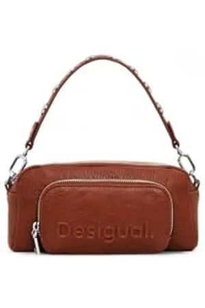 Desigual Accessories Across Body Bag, Accessoires Sac BANDOULIÈRE en PU aux Femmes, Brown