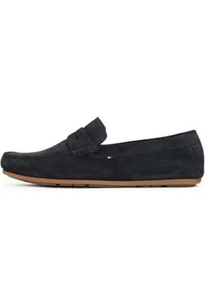 Tommy Hilfiger Mocassins Homme en Daim, Bleu (Desert Sky), 40