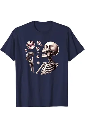 F4NT4STIC Squelette Coeur Bubbles Funny Love T-Shirt