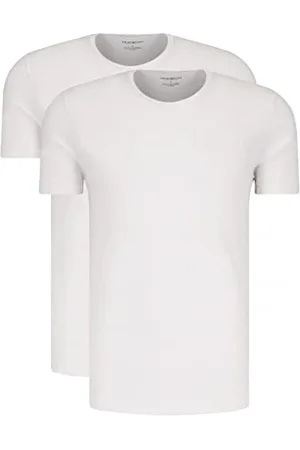 Emporio Armani 2-Pack T-Shirt Pure Cotton Haut de Pyjama, , L (Lot de 2) Homme