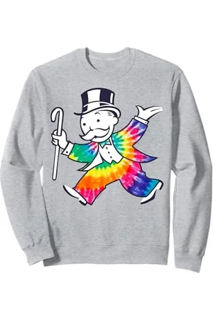 Monopoly 85 Years Rich Uncle Penny bags tie Dye Suit Sweatshirt