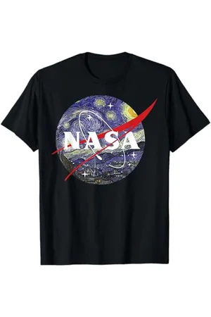 Nasa Van Gogh T-shirt graphique avec logo Nuit étoilée T-Shirt