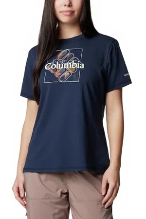 Columbia T- Shirt Graphique à Manches Courtes Sun Trek Technique, , L Femme