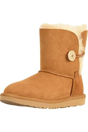 UGG Garçon Unisex Kinder Bailey Button II Bottine, CHÂTAIGNE, 21 EU