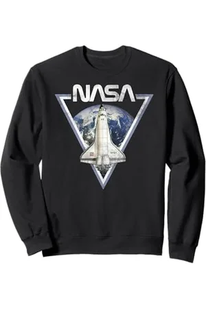 Nasa Patch triangle Shuttle Over Earth Sweatshirt