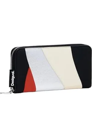 Desigual Accessoires Portefeuille Long en polyuréthane, bi-Pliable Femmes, , Taille Unique