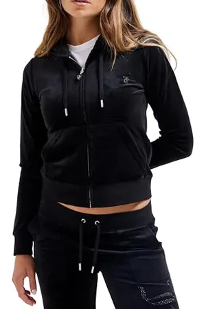 Juicy Couture Jewelled Juicy Velour Hoodie Sweatshirt à Capuche, , S (Lot de 10) Femme