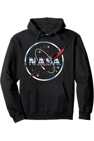 Nasa Logo Chrome Classic Space Sweat à Capuche