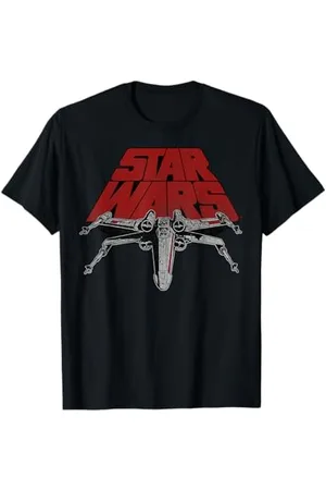 STAR WARS T-Shirt Retro X-Wing Classic Slant Logo Uni Size S Unisex Adulte Coupe Classique Manche Courte Imported Coton 100% T-Shirt