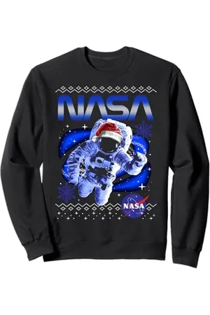 Nasa Astronaute Santa Hat Logo Ugly Sweater Sweatshirt