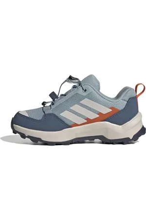 adidas Terrex AX4S Speed Lacing Hiking Shoes Kids Chaussures de randonnée, Magic Grey/Putty Mauve/Semi Impact Orange, 22 EU