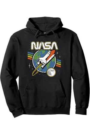 Nasa Rayures arc-en-ciel rétro Blast Off de la Sweat à Capuche