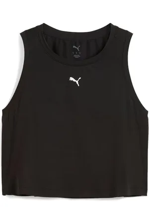PUMA CLOUDSPUN Sleeveless Tank - Short, réservoirs Mixte, Black- White, S