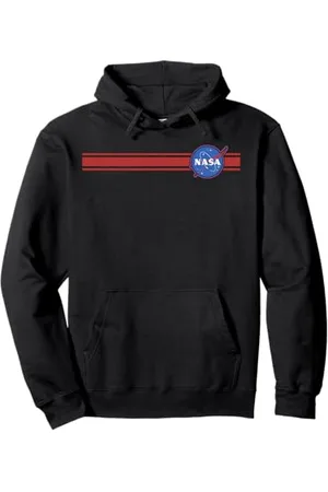 Nasa Logo classique à petites rayures rouges de la Sweat à Capuche