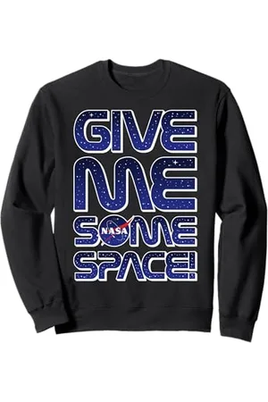 Nasa Give Me Some Space Round Font Texte Sweatshirt