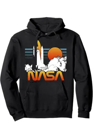 Nasa Logo Dark Rocket Launch Sweat à Capuche