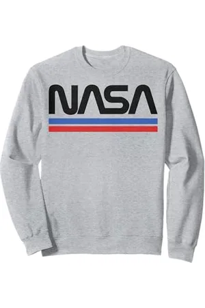 Nasa Logo minimaliste vintage à rayures rouges et bleues de la Sweatshirt
