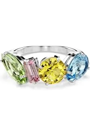 Swarovski Bague cocktail Gema, Tailles variées, , Métal rhodié