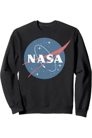Nasa Poster Faded Classic Logo Chest Sweatshirt