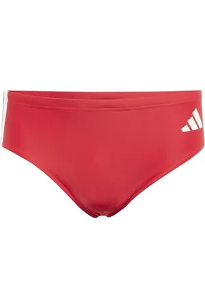 adidas Maillot de Bain 3 Bandes pour Homme 42, Rubis Pur/Blanc, 52